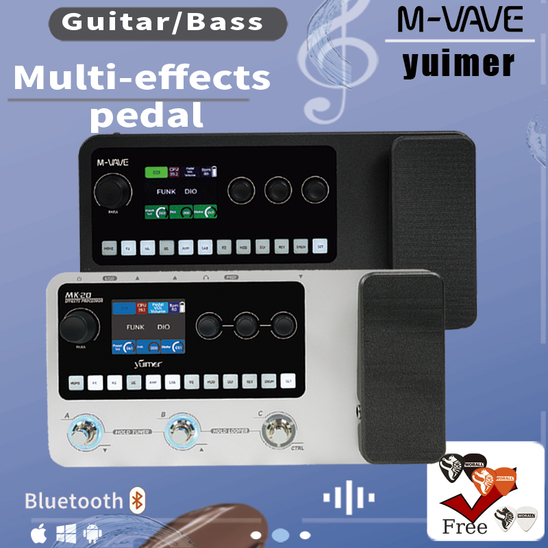 Looper Pedal Guitar - M-VAVE/Yuimer MK-20 기타/베이스 멀티 이펙트 페달