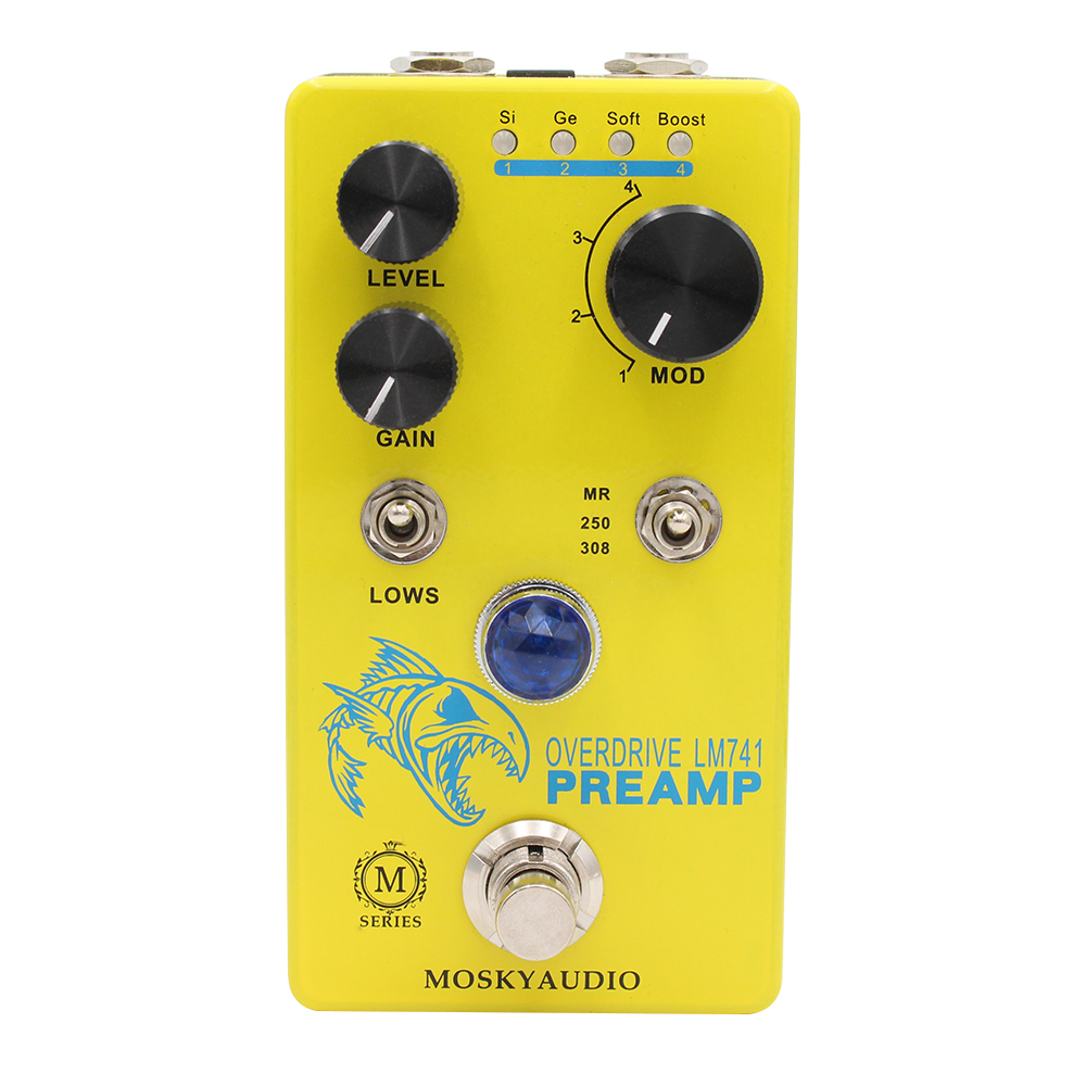 Looper Pedal Guitar - MOSKY LM741 프리 앰프 기타 페달