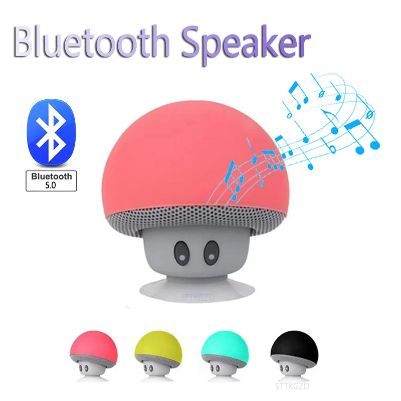 Audio Music Box - 미니 버섯 블루투스 스피커 휴대용 무선