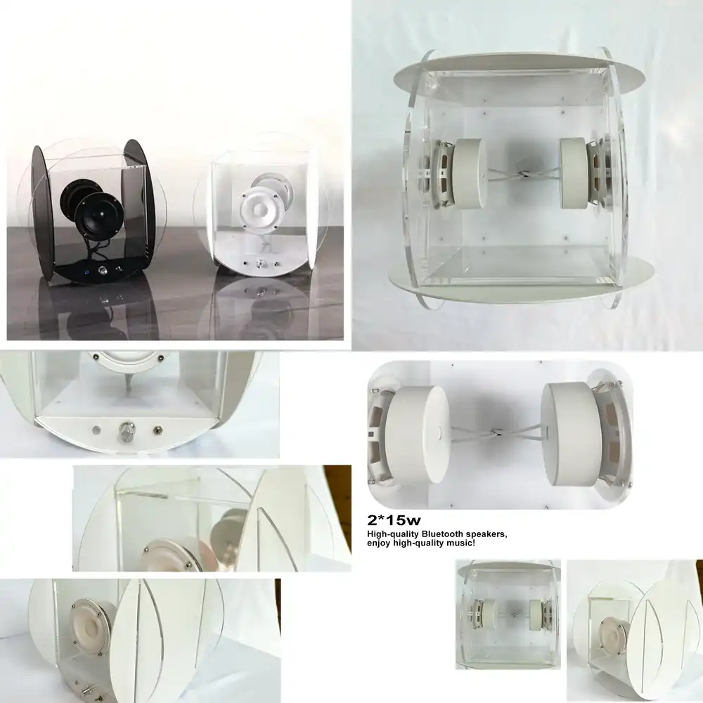 Audio Music Box - 투명 블루투스 BT 스피커 15인치 무선