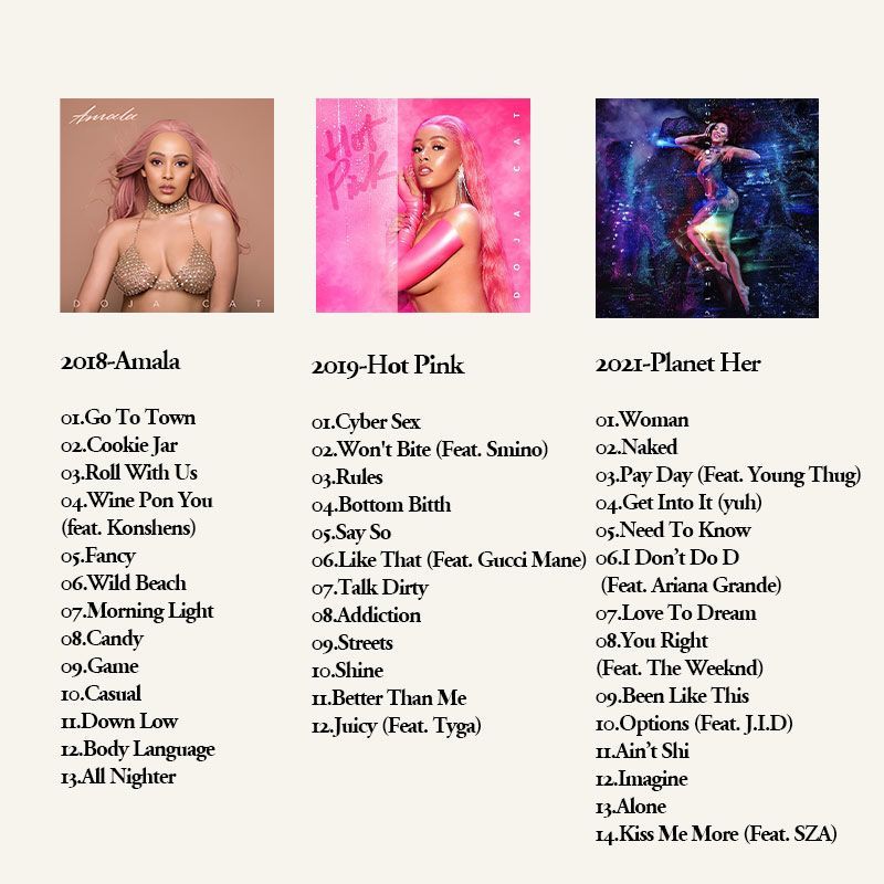 Doja Cat 6CD 음악 앨범 컬렉션, CD만, 무 - Audio Musically 리뷰 및 가격