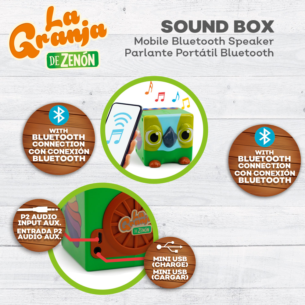 La Granja De Zenon-동물 무선 블루투스  - Audio Music Box 리뷰 및 가격