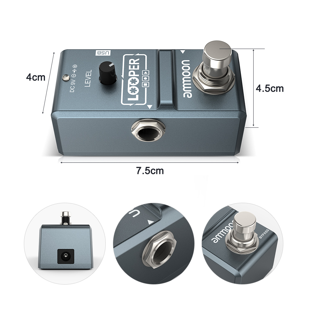 Ammoon AP-09 나노 루프 일렉트릭 기타 이펙트 - Looper Pedal Guitar 리뷰 및 가격