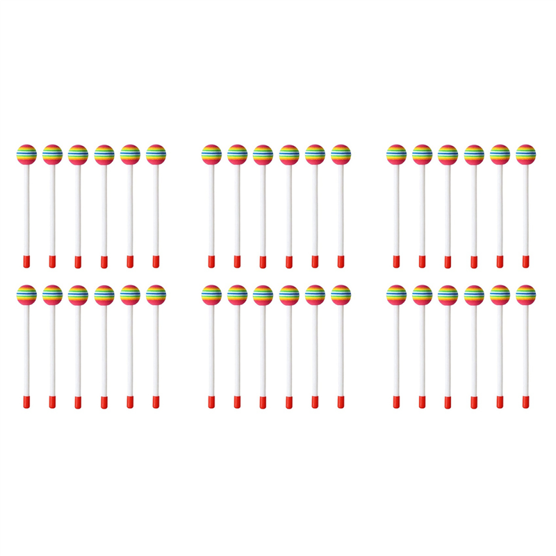 A06F-36 Pcs 롤리팝 드럼 말렛 스틱 라운드 레 - Audio Music Lollipop 리뷰 및 가격