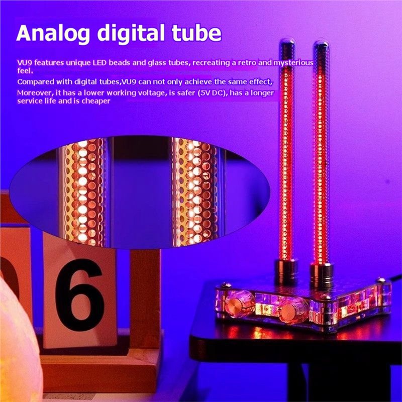 ~【A48T HOT】VU9 픽시 튜브 사운드 레벨 미터 - Audio Youtube Music Free 리뷰 및 가격