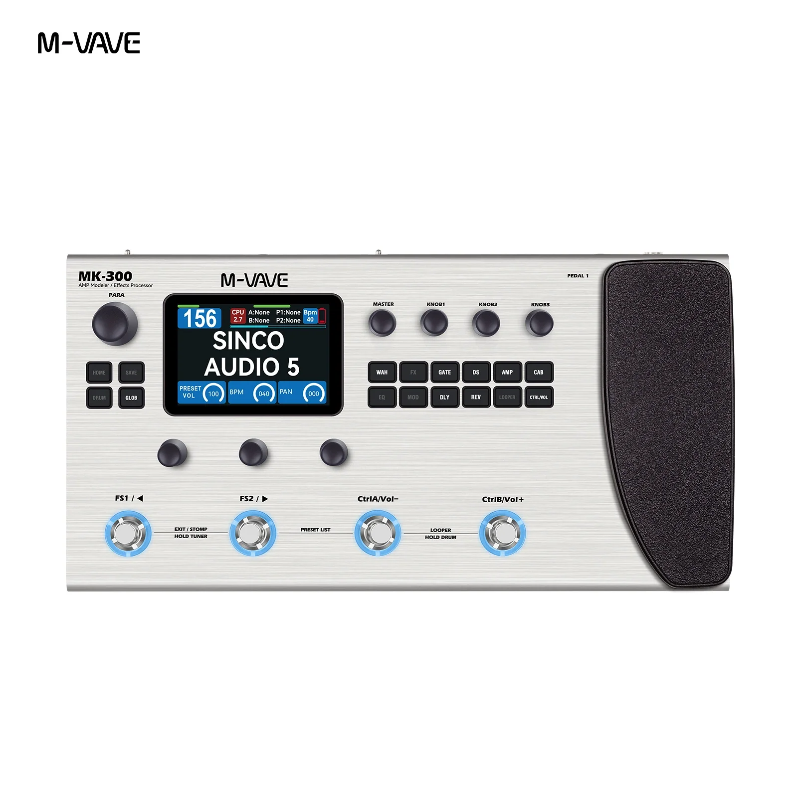 M-VAVE MK-300 기타 멀티 이펙트 프로세서 1 - Looper Pedal Guitar 리뷰 및 가격