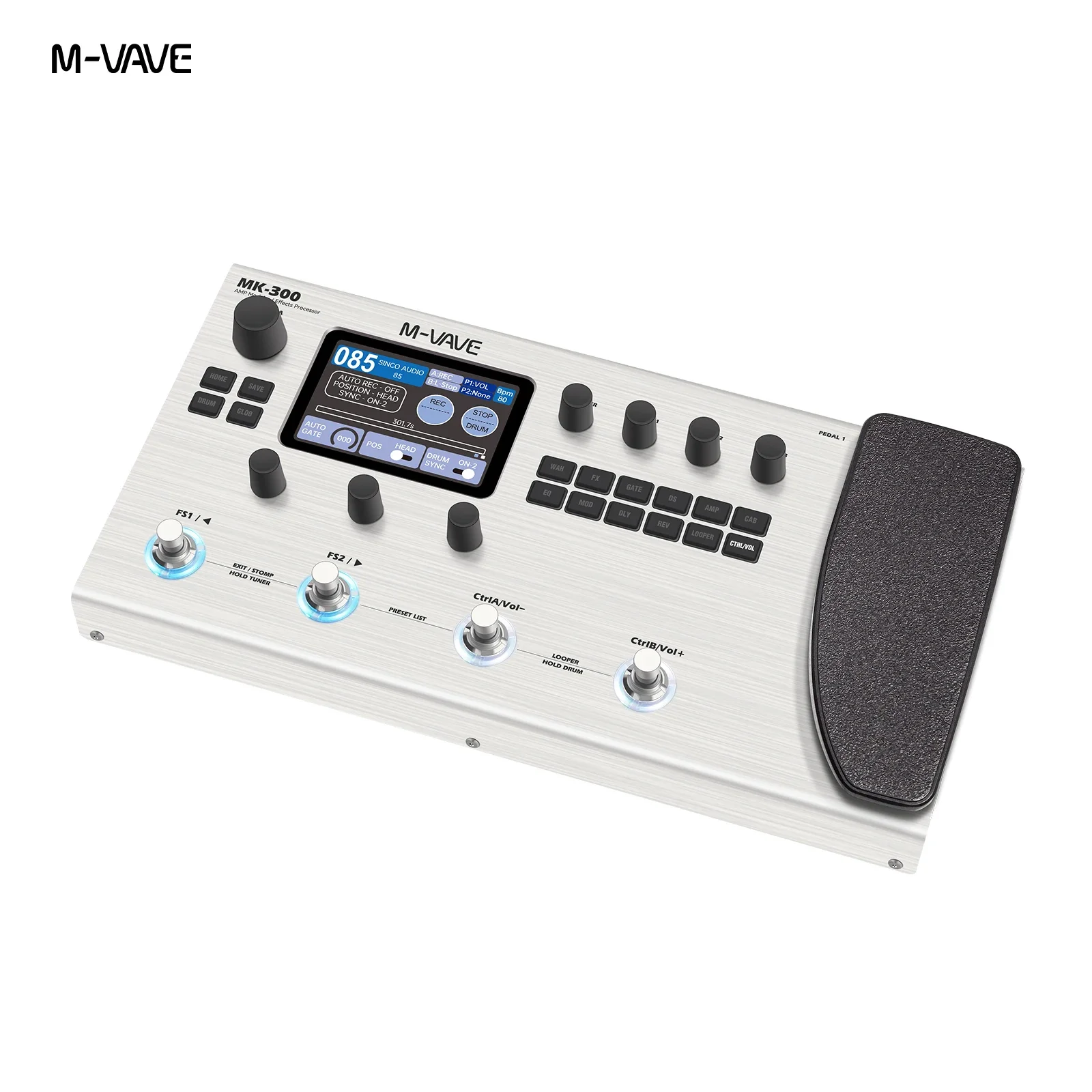 M-VAVE MK-300 기타 멀티 이펙트 프로세서 1 - Looper Pedal Guitar 리뷰 및 가격