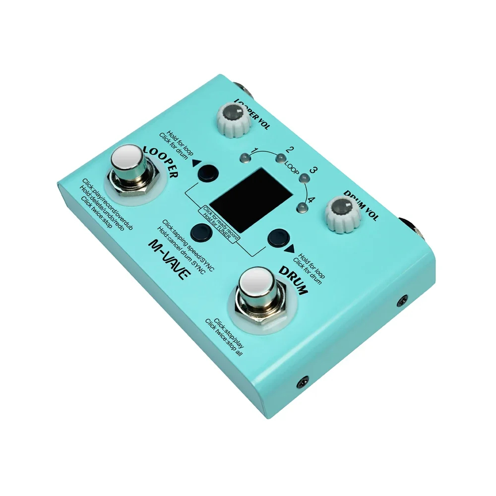 M-vave 로스트 템포 드럼 머신 및 루퍼 페달, 내 - Looper Pedal Guitar 리뷰 및 가격