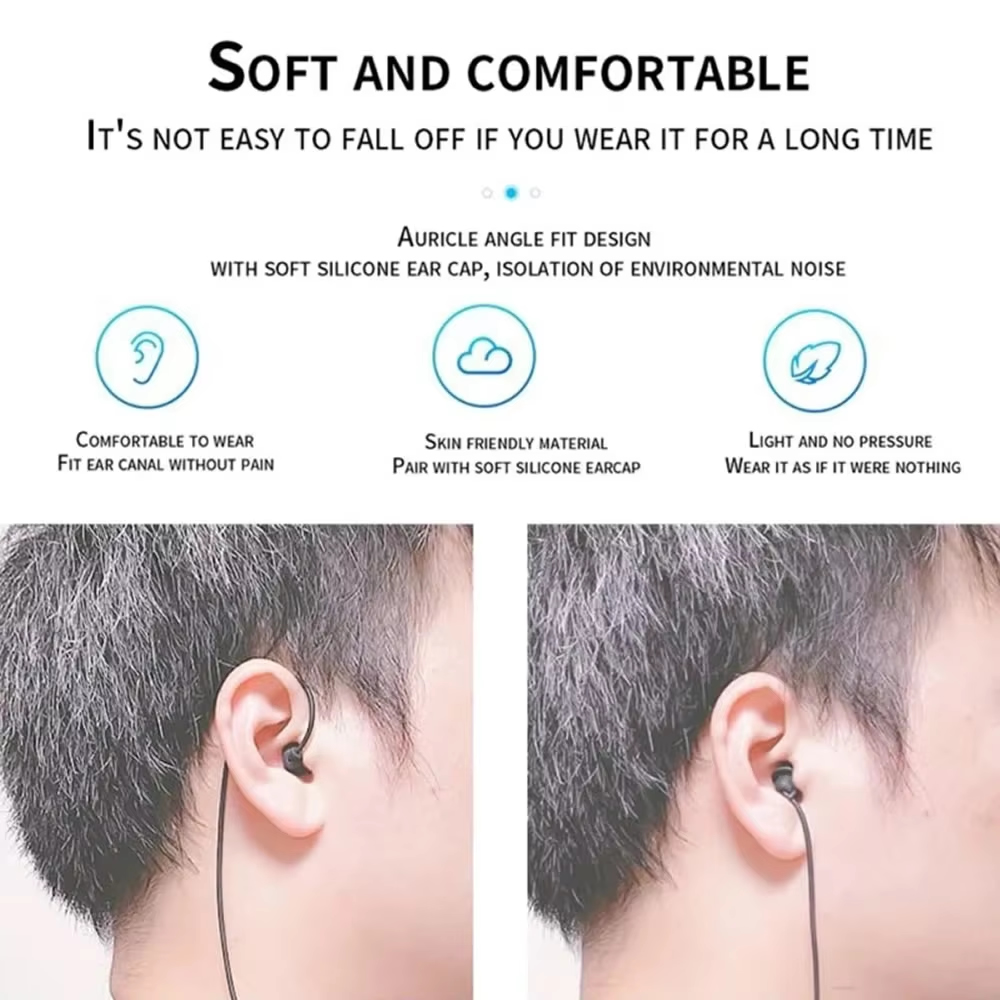 3.5mm 짧은 유선 헤드폰 실리콘 이어폰 이어폰 형  - Audio Music To Mp3 리뷰 및 가격