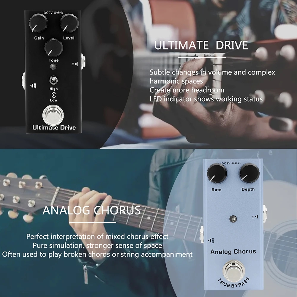 일렉트릭 기타 페달 오버드라이브/디스토션/코러스/딜레이 - Looper Pedal Guitar 리뷰 및 가격