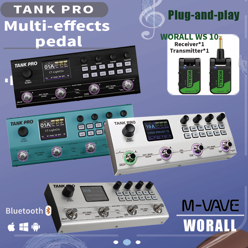 M VAVE TANK G/B TANK PRO 멀티 이펙 - Looper Pedal Guitar 리뷰 및 가격